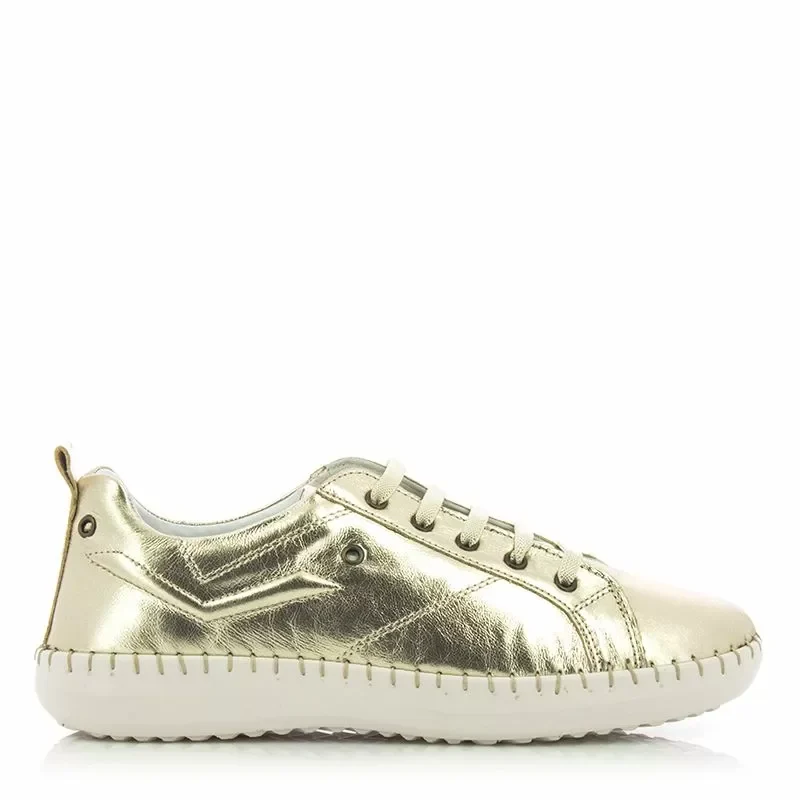 Дамски Ежедневни VENEZIA – 030-165-1518 LEATHER METALIC GOLD