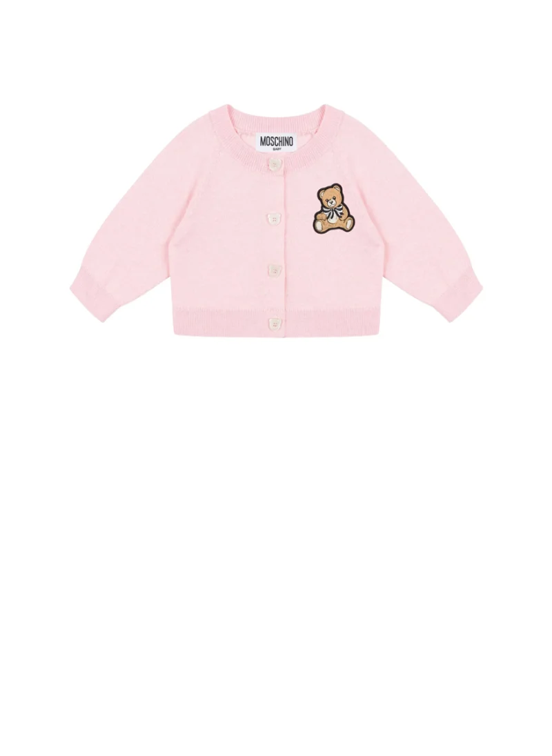 Жилетка с бродерия Moschino Kids