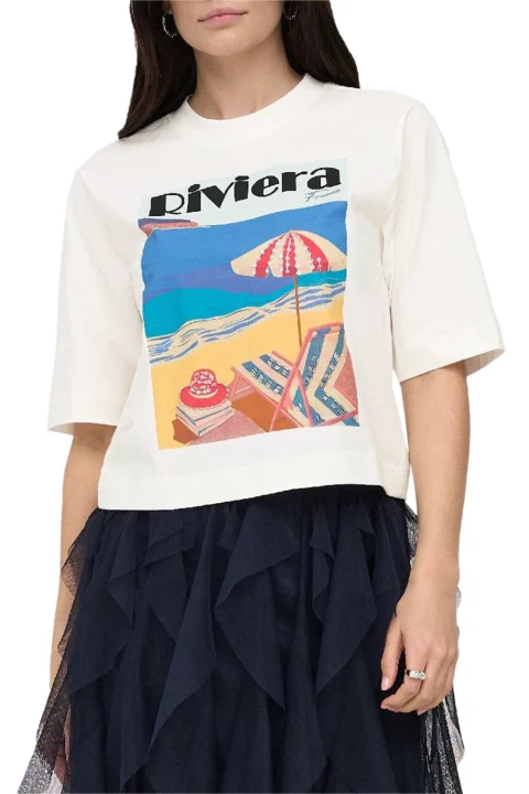 T-Shirt Onlvega New S/S Vibe Box 15375753 11-4201 TCX cloud dancer/riviera