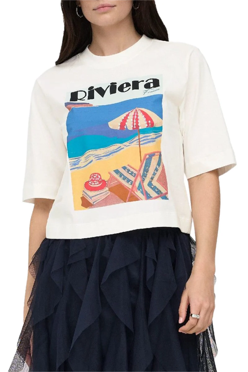 T-Shirt Onlvega New S/S Vibe Box 15375753 11-4201 TCX cloud dancer/riviera