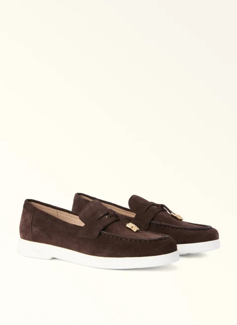 Велурени мокасини Furla Goccia Cioccolato — снимка 2