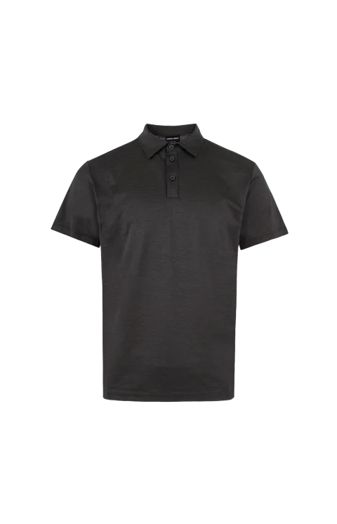 Silk and Cotton-Mélange Jersey Poloshirt