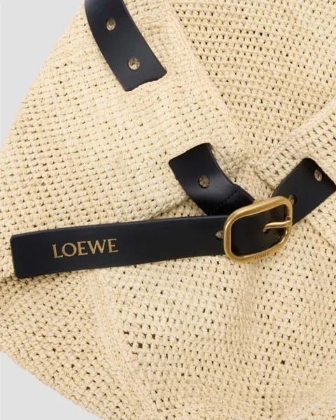 Medium Punch Hole Shopper in Raffia — снимка 5