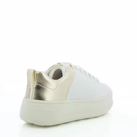 Дамски Сникърс GEOX – D46WVB D SPHERICA WHITE/LT GOLD — снимка 2