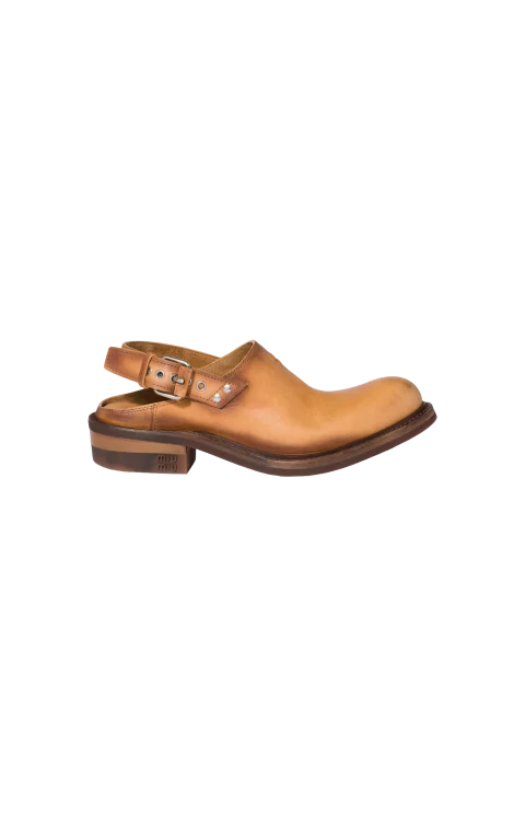 Foule Leather Mules