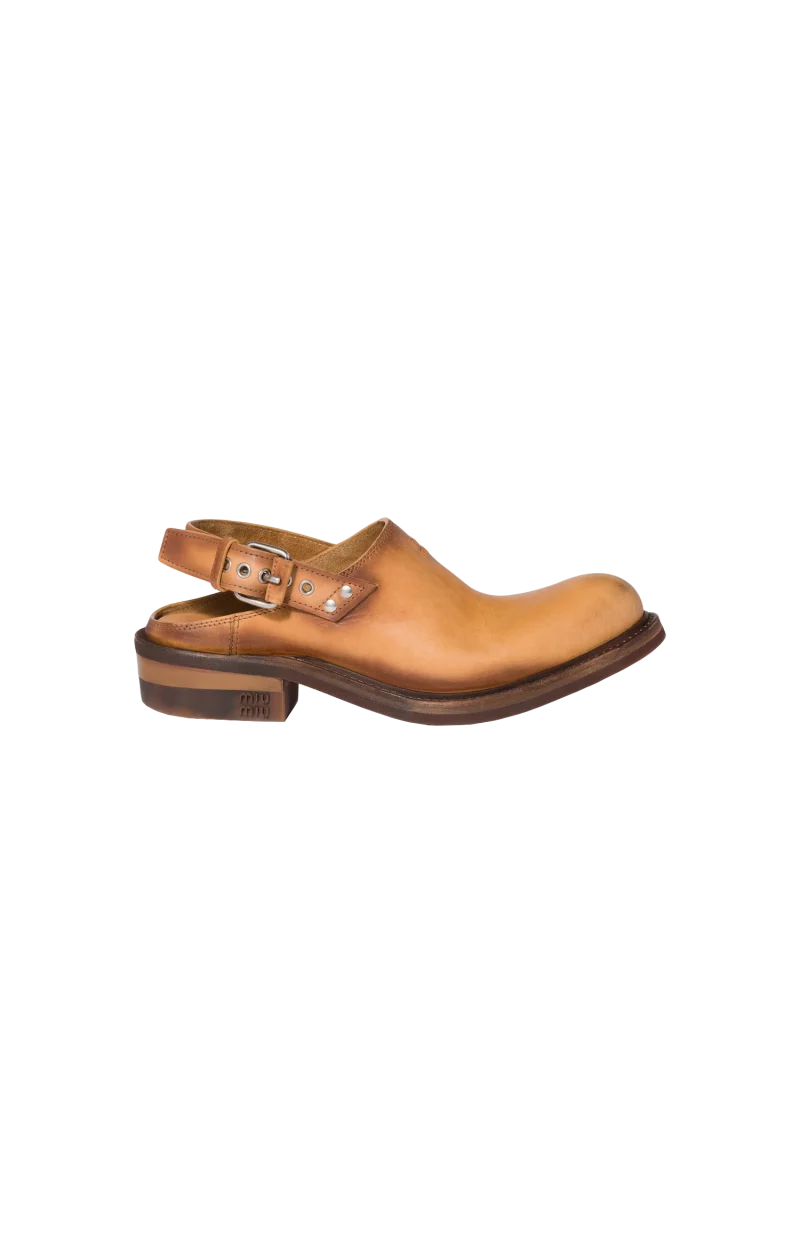Foule Leather Mules