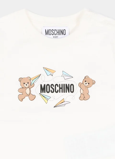 Сет `Teddy` тениска и къси панталони Moschino Kids — снимка 2