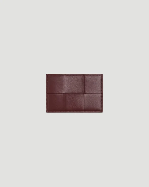 Cassette Credit Card Case in Madder Brown & Rosewood