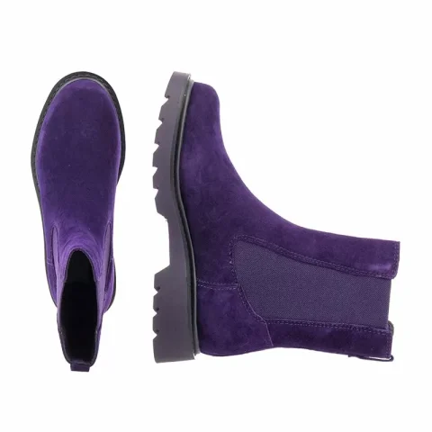 Дамски Равни Боти TAMARIS – 1-25477-43-560 PURPLE — снимка 5