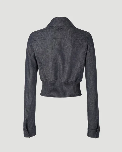 Denim Bomber Jacket — снимка 2