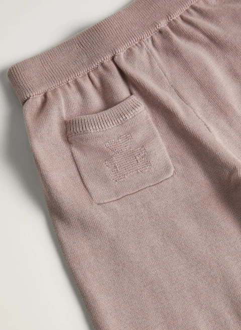 Панталон от фино плетиво Brunello Cucinelli Kids — снимка 3