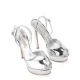 Дамски сребърни сандали Flora Casadei — снимка 3