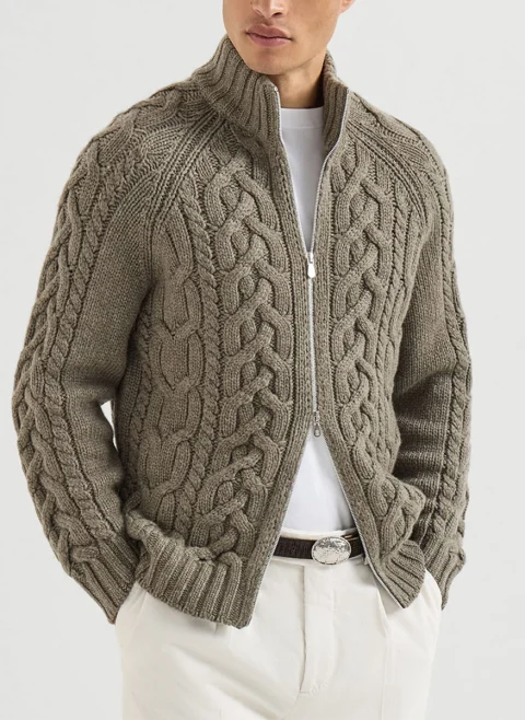 Жилетка от кашмир 'Feather yarn' Brunello Cucinelli — снимка 2