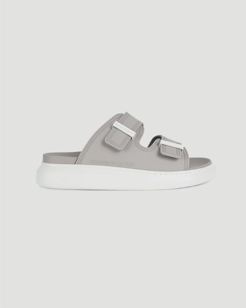 Oversized Hybrid Sandals in Grey and White