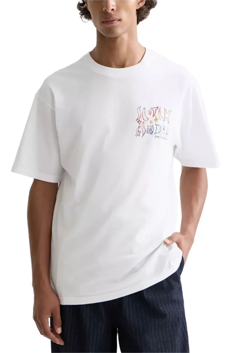 T-Shirt Front And Back Artwork Relaxed Fit 183005 101 bright white