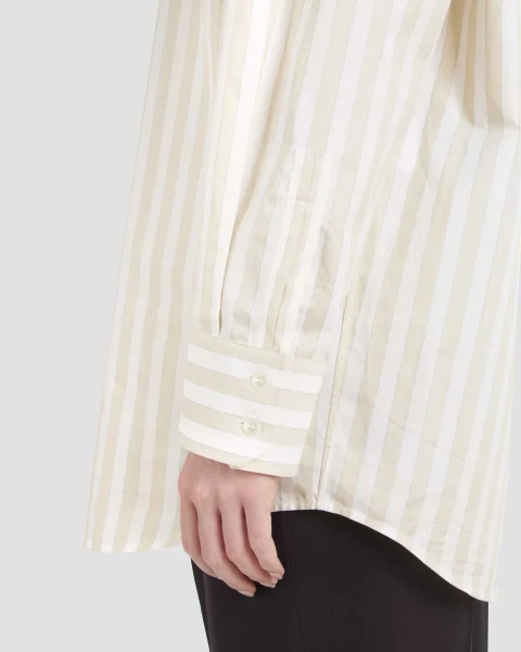 Cassandre Shirt in Striped Cotton — снимка 3