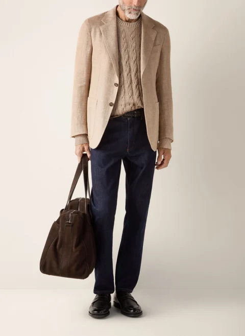 Пуловер от лен и кашмир Zegna — снимка 4