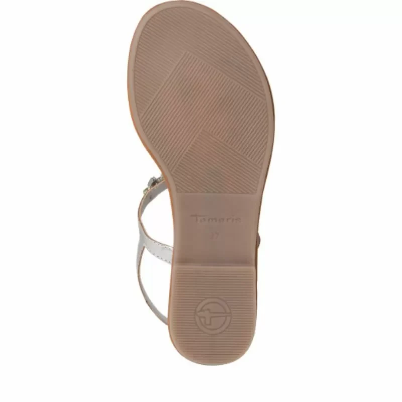 Дамски Равни Сандали TAMARIS – 1-28124-42-941 SILVER — снимка 6