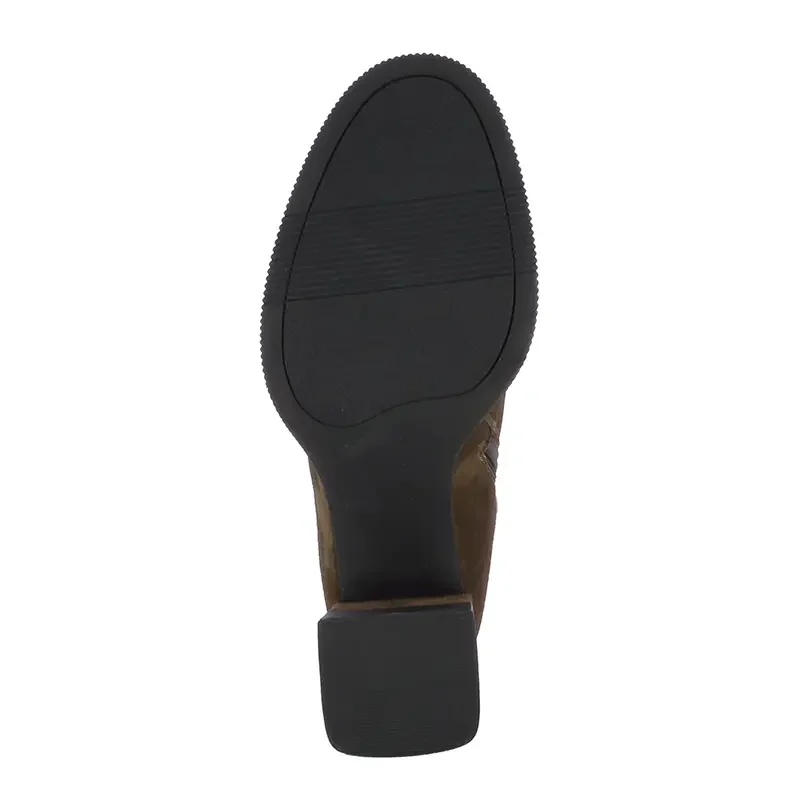 Дамски Боти На Ток CARLO FABIANI – 2302856 BROWN SUEDE — снимка 4