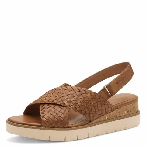 Дамски Сандали На Платформа TAMARIS – 1-28251-44-305 COGNAC — снимка 3