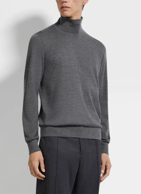 Поло пуловер с кашмир Zegna — снимка 2