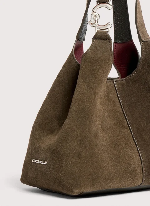 Велурена мини чанта Coccinelle C-Easy Small — снимка 9