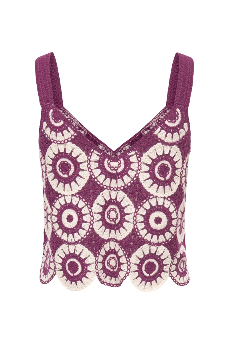 Top Onlyvonne S/L 15289731 19-2315 TCX grape wine — снимка 2