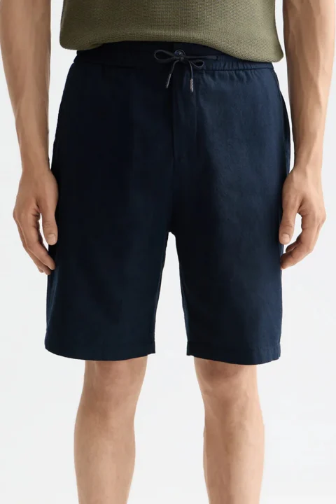 Бермуда Fave Cotton Linen Twill 180322 0002 night — снимка 2