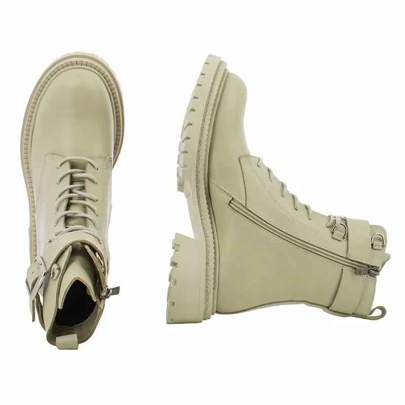 Дамски Кубинки CARLO FABIANI – 247-8473 BEIGE — снимка 5