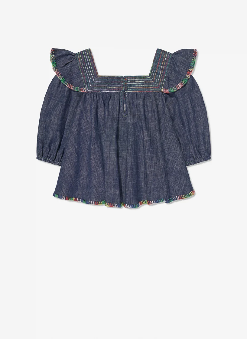 Блуза 'Alight Denim' Zimmermann Kids — снимка 2