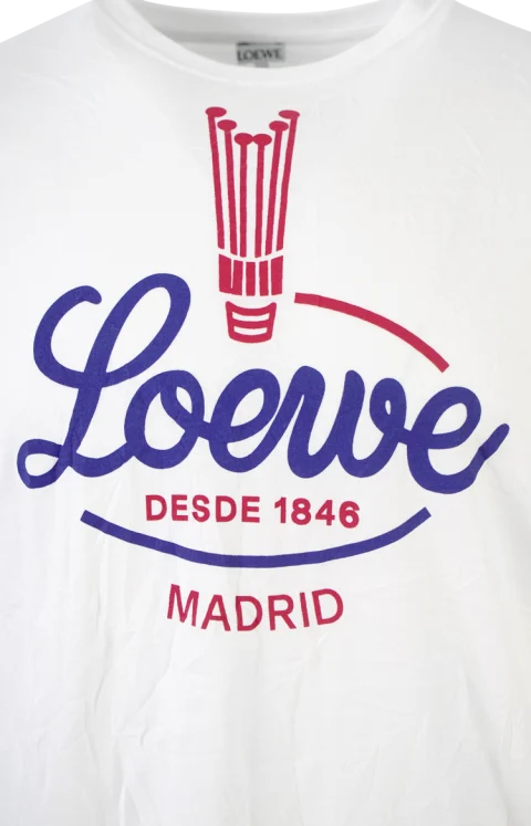 T-Shirt in Cotton Blend in White — снимка 2