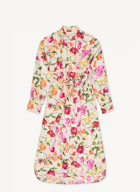 Копринена рокля-риза 'Wildflower' Kenzo — снимка 5