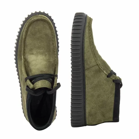 Мъжки Ежедневни Боти CLARKS – 26173595 TORHILL HI DARK OLIVE SDE — снимка 4
