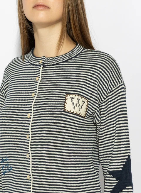 Жилетка с бродерия Weekend Max Mara Wkdteiera — снимка 5
