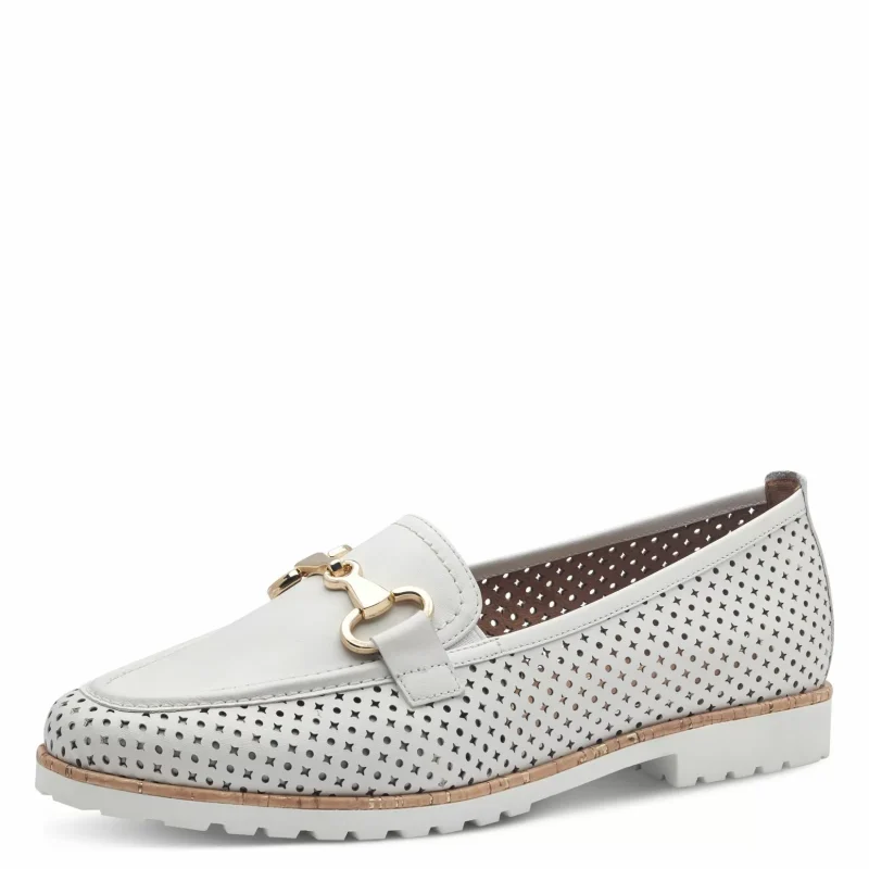 Дамски Лоуфър TAMARIS – 1-24230-44-100 WHITE — снимка 3