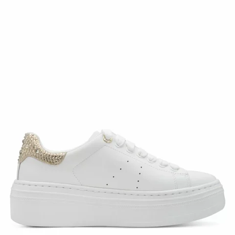 Дамски Сникърс TAMARIS – 1-23755-45-118 WHT/CHAMPAGNE — снимка 2