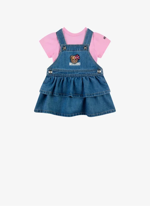 Комплект с 'Teddy Bear' бродерия Moschino Kids