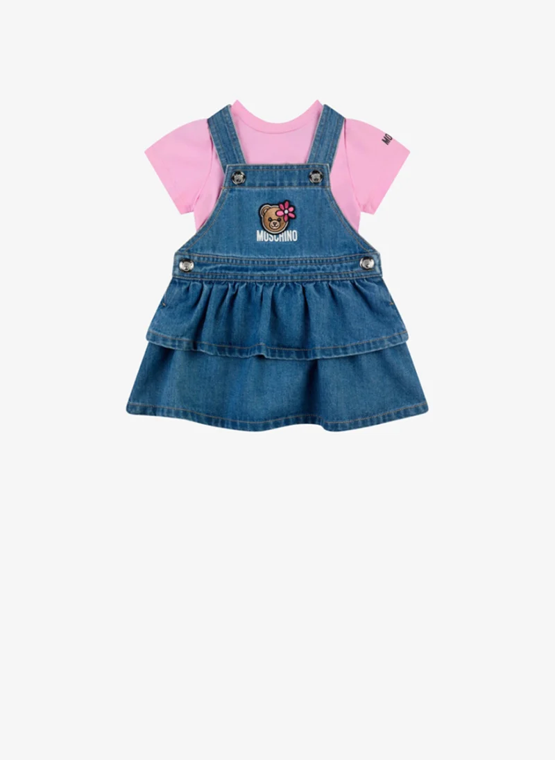 Комплект с 'Teddy Bear' бродерия Moschino Kids