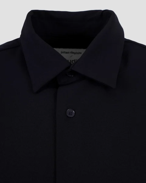 Oversized Shirt in Navy Blue — снимка 2