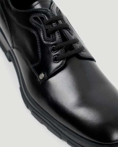 Slim Thread Lace-Up Derby Shoes — снимка 4