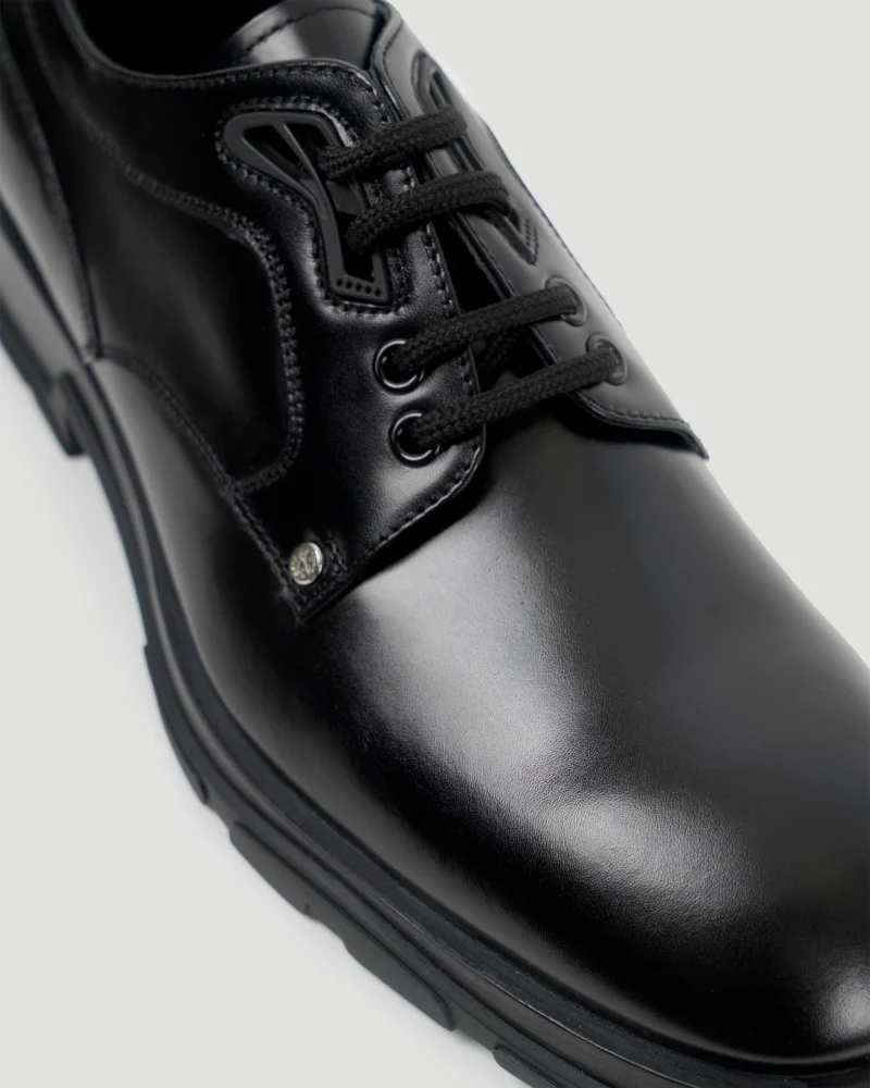Slim Thread Lace-Up Derby Shoes — снимка 4