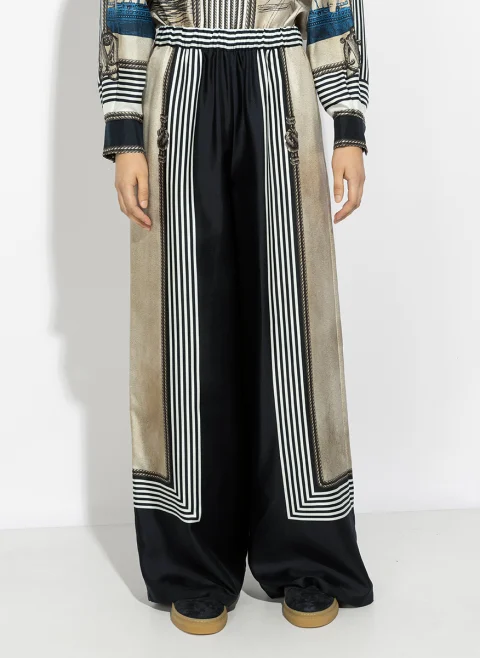 Панталон с принт Max Mara Mxmcarabo — снимка 7
