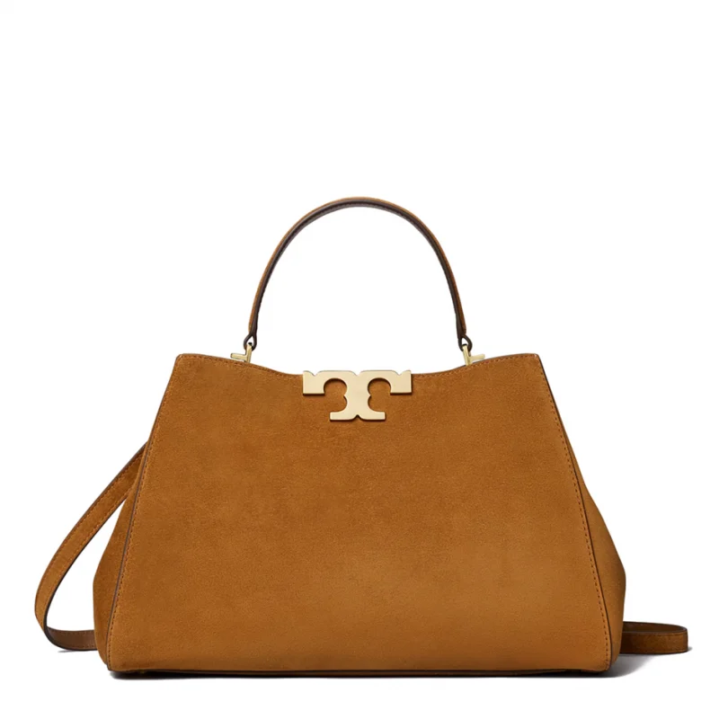 Дамска кафява чанта Eleanor Satchel TORY BURCH