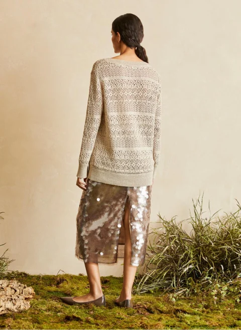 Пуловер 'Lace knit' Lorena Antoniazzi — снимка 5