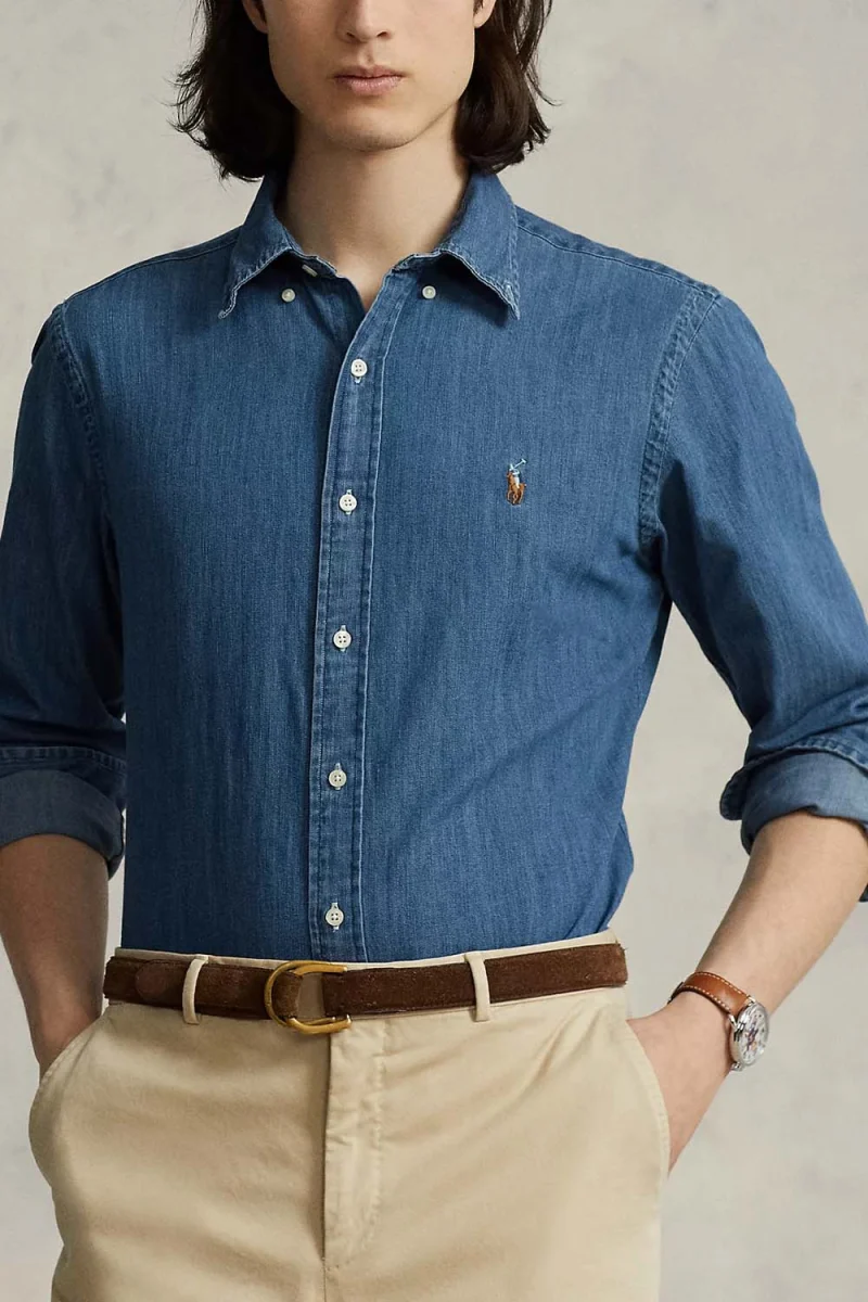 Риза Denim-Cubdppcs 710792043001 410 navy — снимка 2