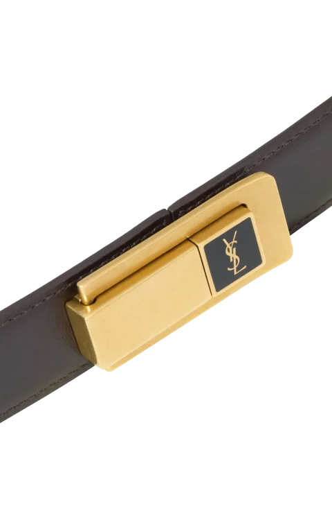 Charniere Buckle Belt in Smooth Leather — снимка 3