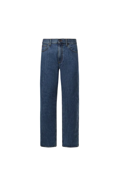 Straight Jeans in Mid Blue