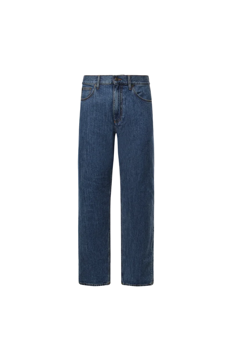 Straight Jeans in Mid Blue