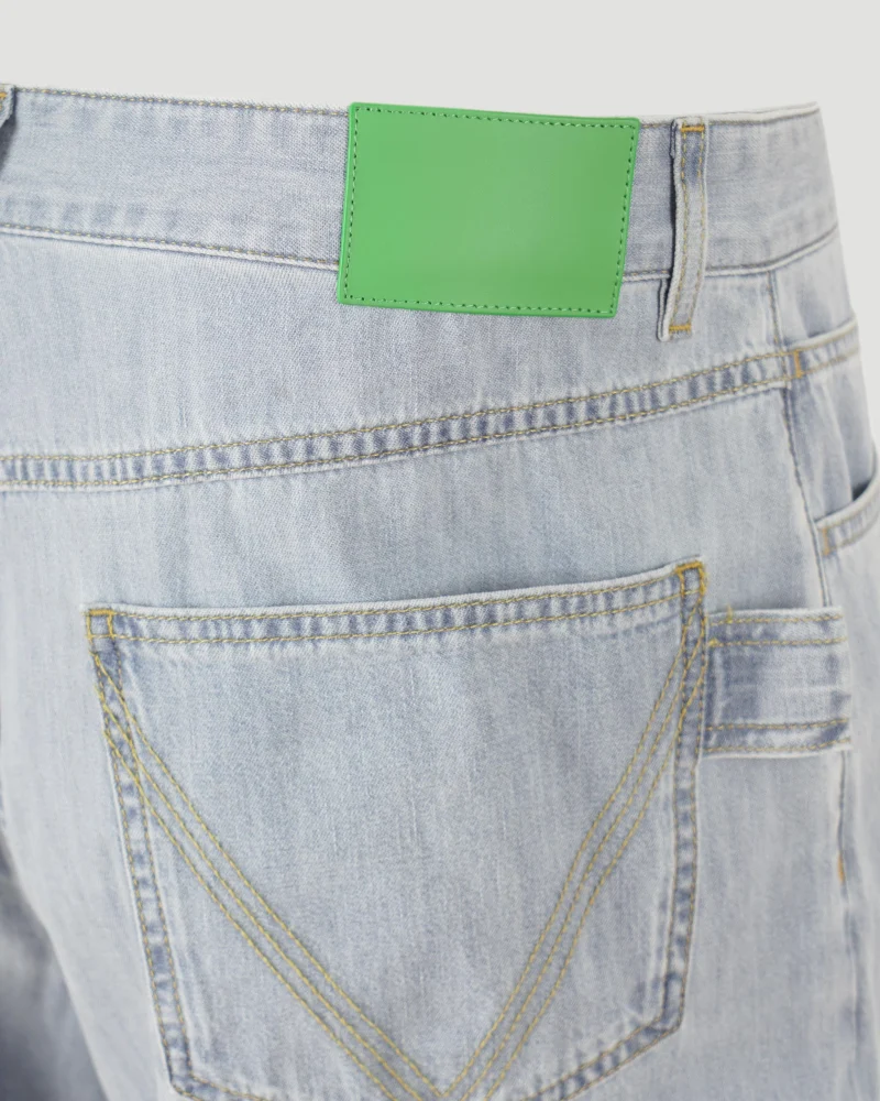 Light Blue Cotton Jeans — снимка 3