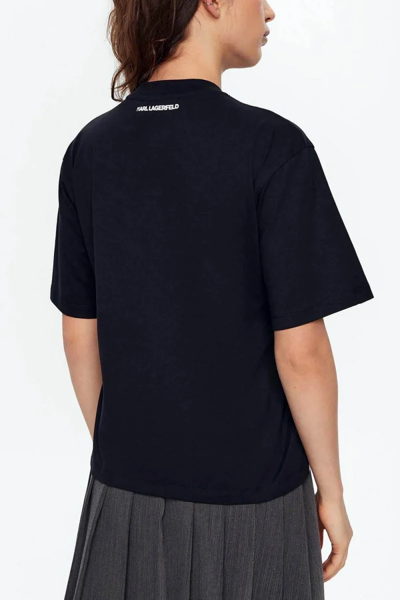 T-Shirt Karl Signature Hem A1W17013 999 black — снимка 2
